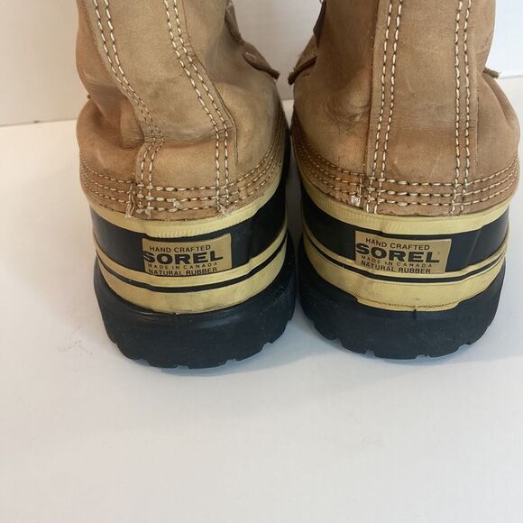 Sorel Men’s Caribou Classic Waterproof Leather Rubber Winter Snow Boot Size 10 - Picture 2 of 16